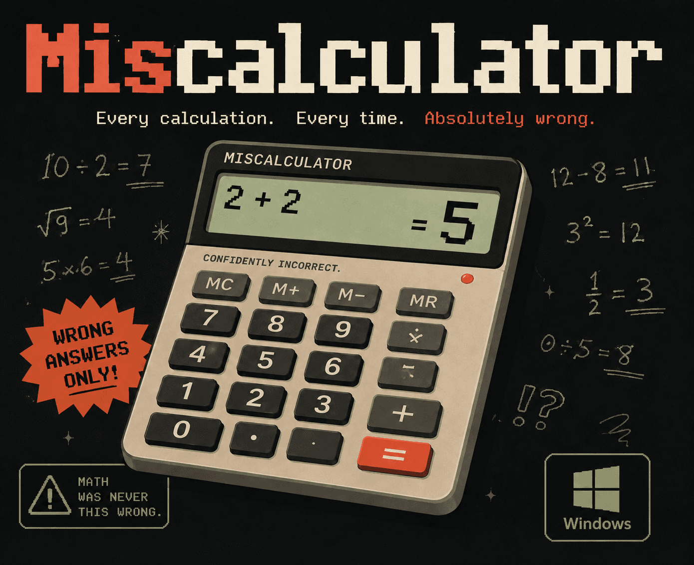 Miscalculator cover