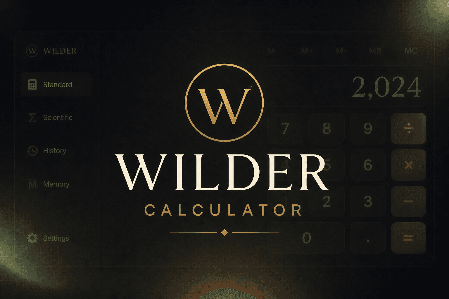 Wilder Calculator cover