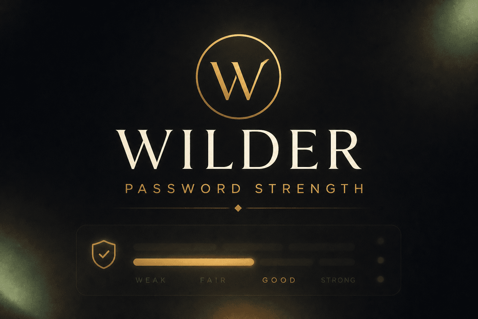 Wilder Password Strength Checker cover