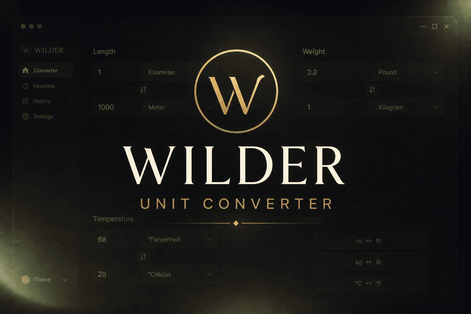 Wilder Unit Converter cover