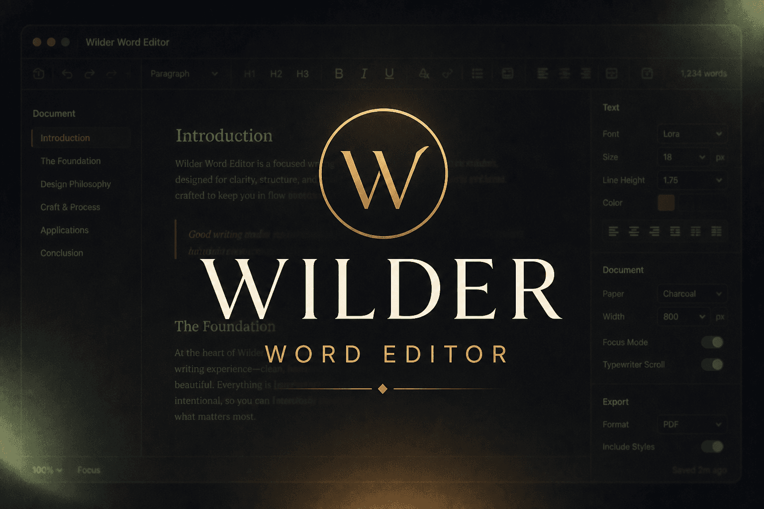 Wilder Word Editor cover