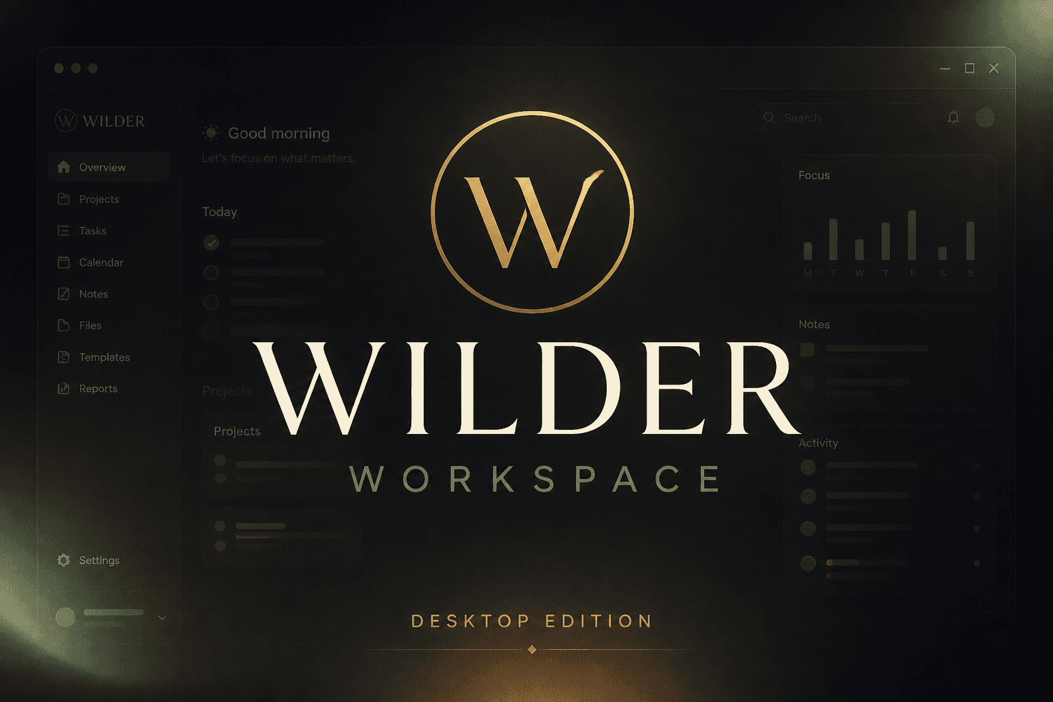Wilder Workspace (Desktop Edition) key art