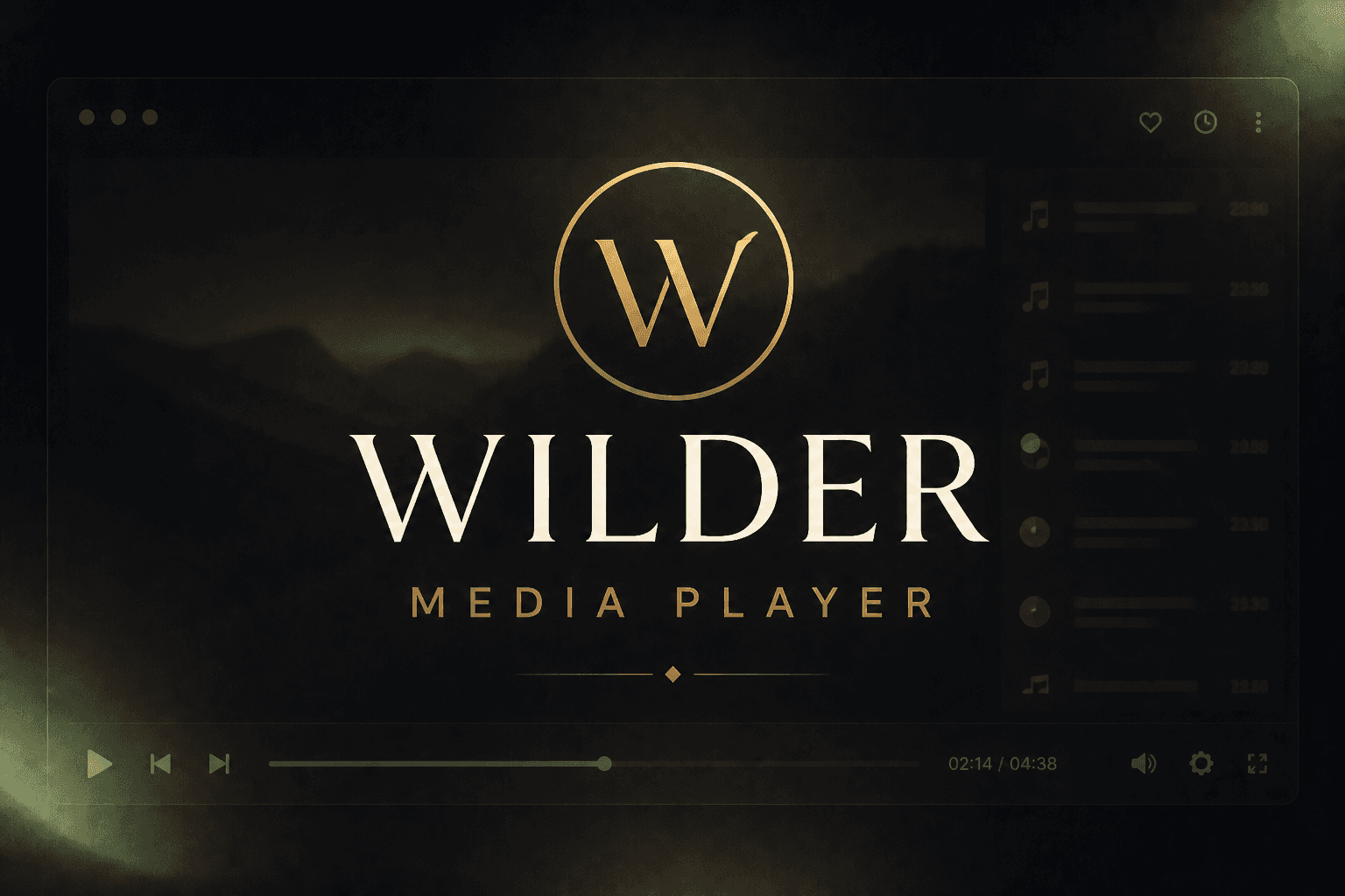 Wilder Workspace (Desktop Edition) wilder media player