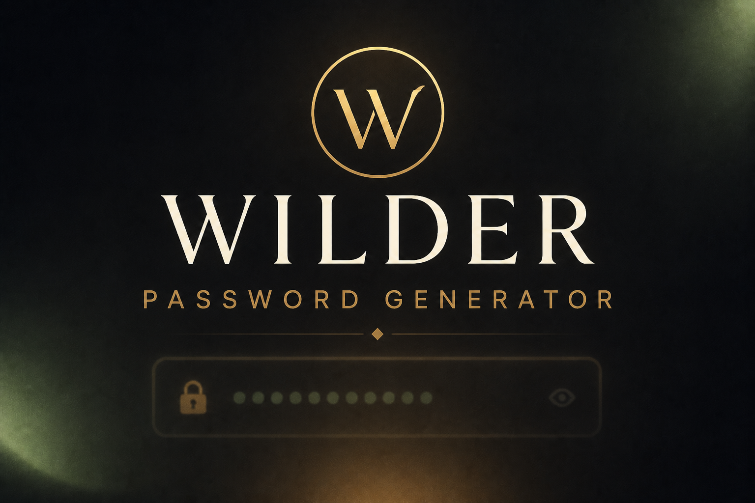 Wilder Password Generator cover