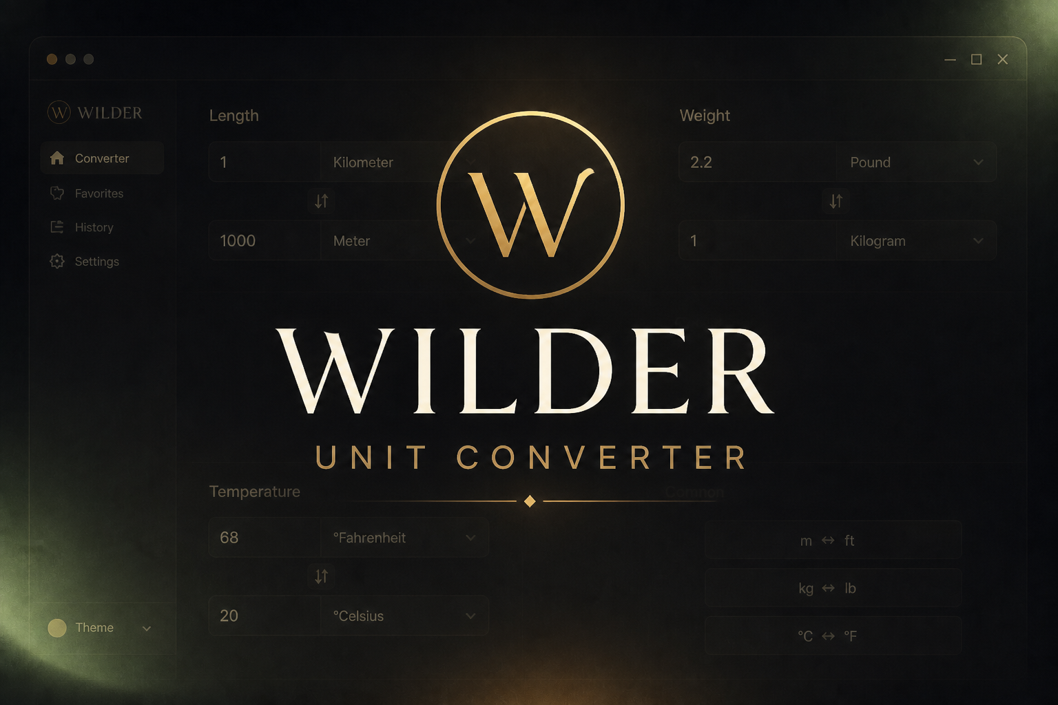Wilder Unit Converter cover