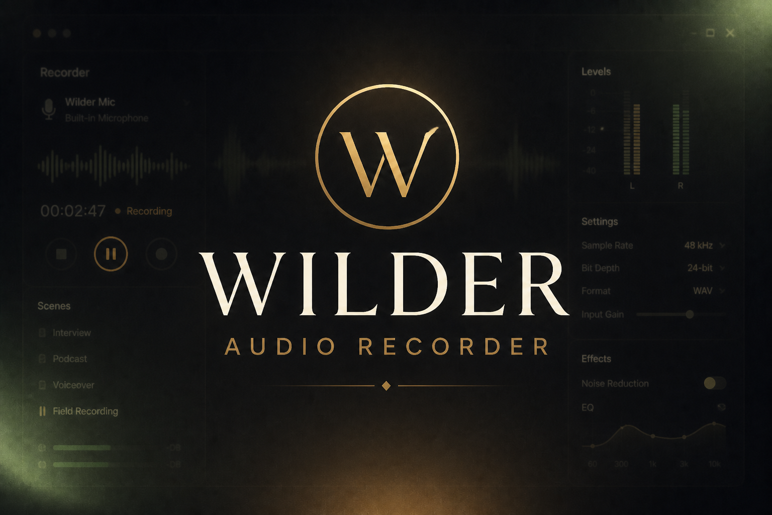 Wilder Workspace (Desktop Edition) wilder audio recorder
