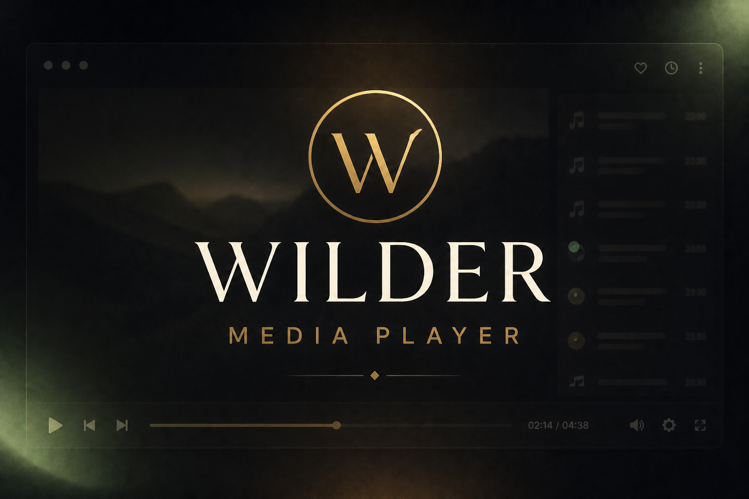 Wilder Workspace (Desktop Edition) wilder media player