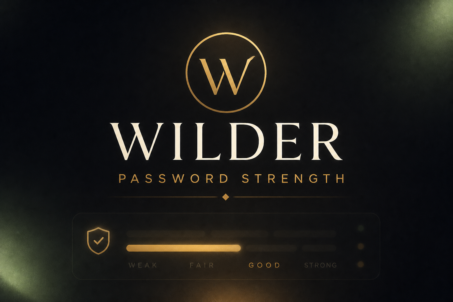 Wilder Workspace (Desktop Edition) wilder password strength checker