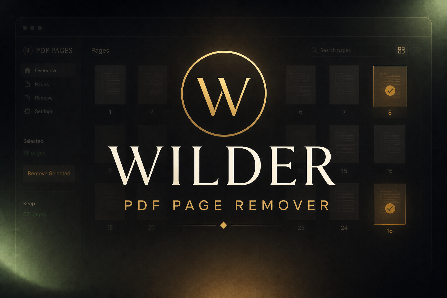 Wilder Workspace (Desktop Edition) wilder pdf page remover