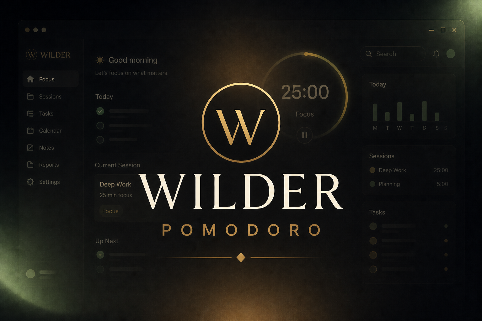 Wilder Workspace (Desktop Edition) wilder pomodoro timer