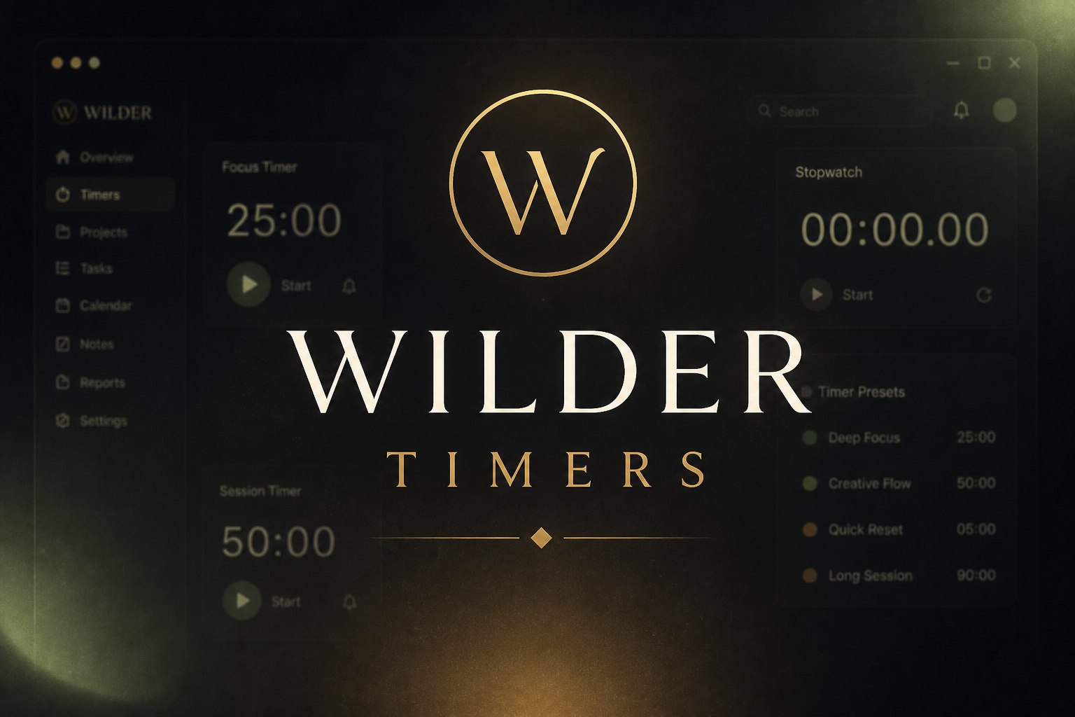 Wilder Workspace (Desktop Edition) wilder timers