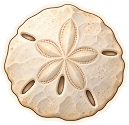 Sand dollar sticker