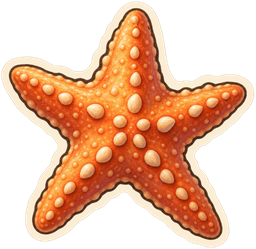 Starfish sticker