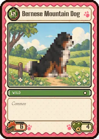 Bernese Mountain Dog (card)