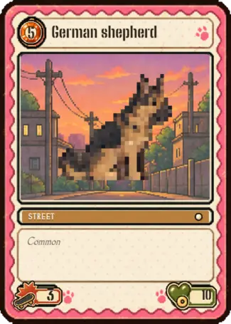 German shepherd (card)
